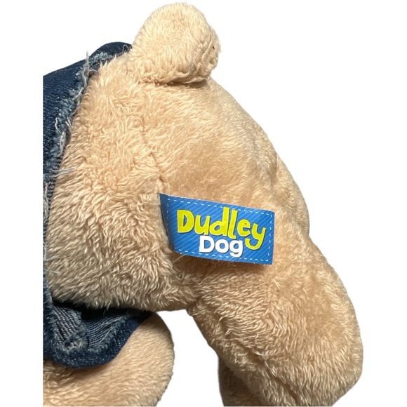 Dudley Dog with Denim Jacket 12" Card Factory Soft Toy Plush Comforter NEW - Picture 4 of 7